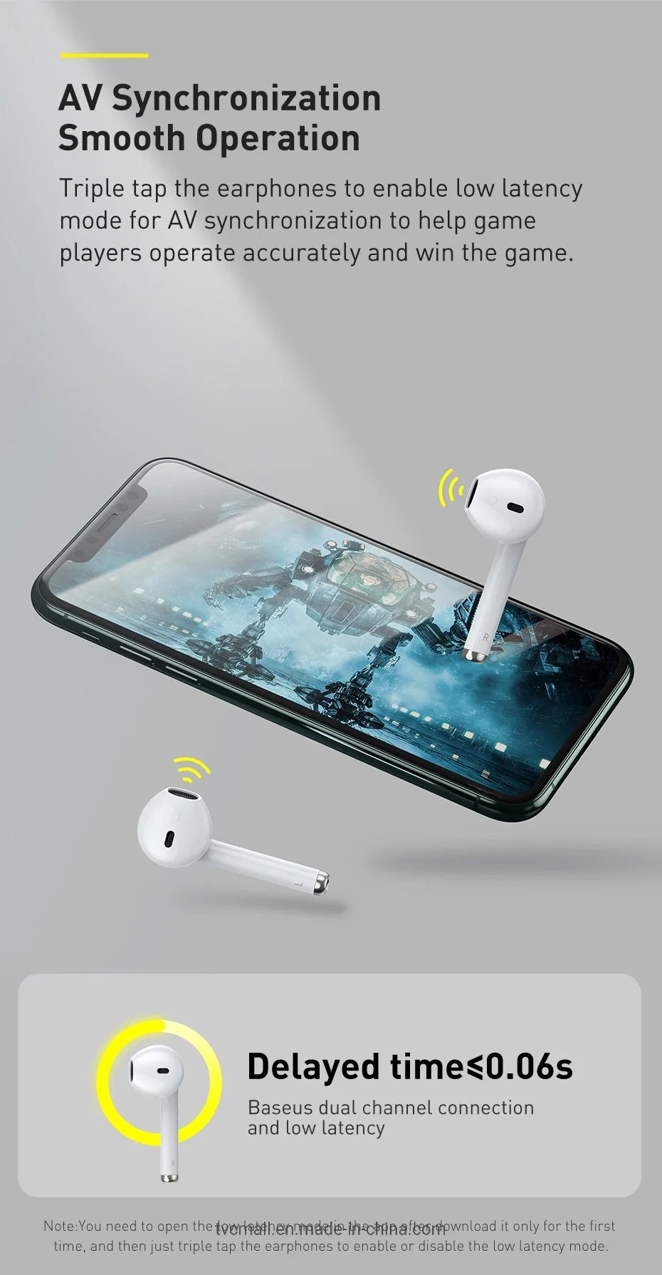 Baseus Encok True Wireless Earphones W04 Tws Earbuds IP54 Waterproof Headset Half-in-Ear Sports Headphone for Running Jogging